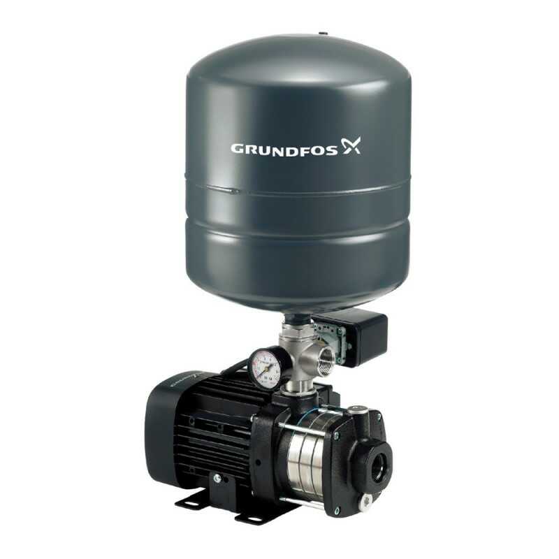 ปั๊มน้ำ Grundfos รุ่น CMB 5-37 PT Tank 18 L.